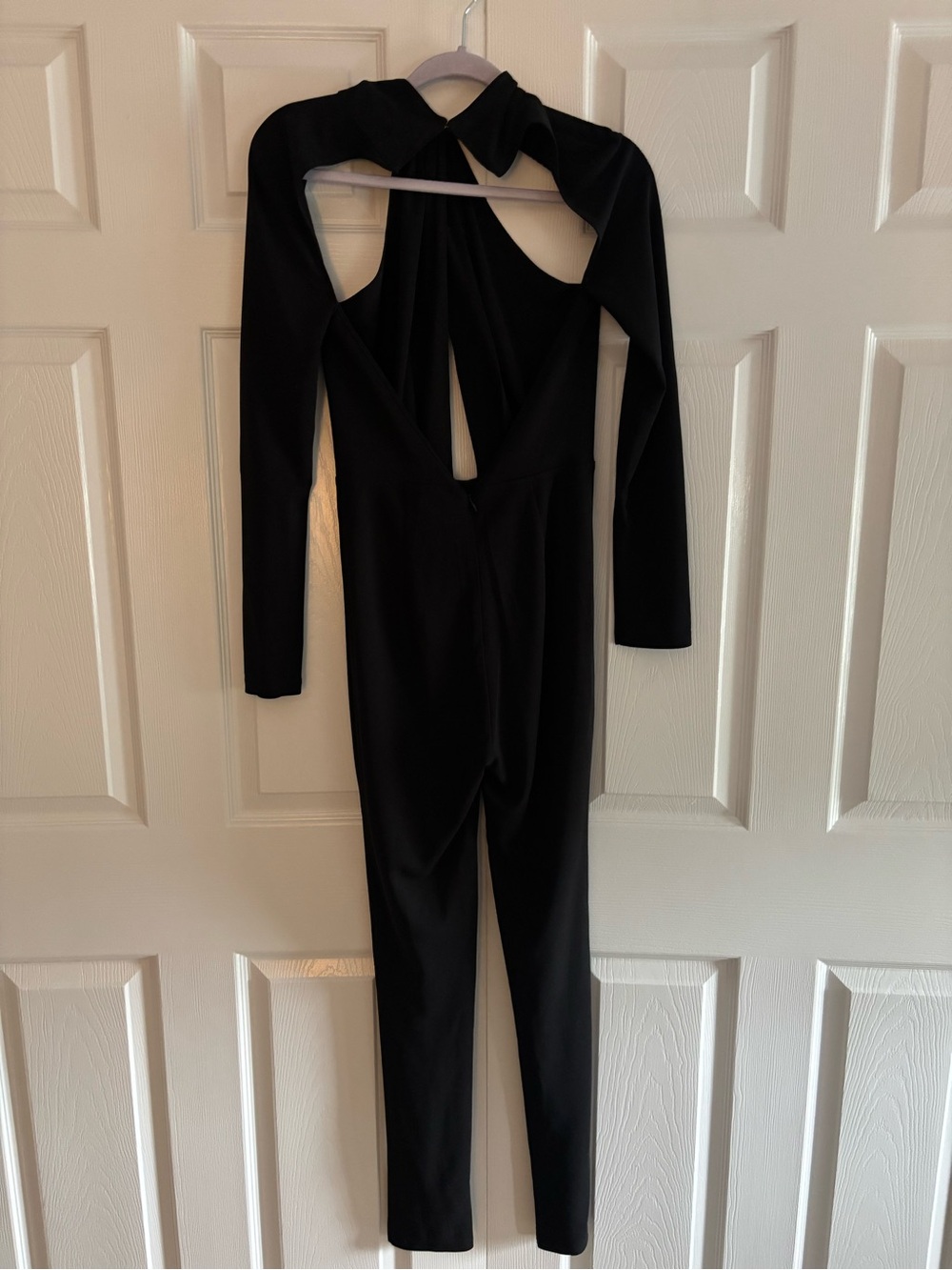 Abyss By Abby Black Long-Sleeve Back-Cutout Jumpsuit